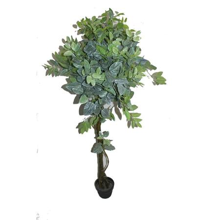 MAQUINA 78 in. White Net Shape Leaf Tree MA2999091